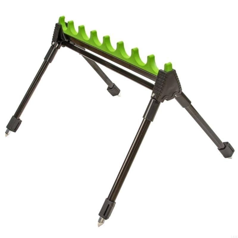 Fishing Rod Rack - 3/5/6 穴釣竿ホルダーブラケット伸縮調整可能なアースプラグホルダー