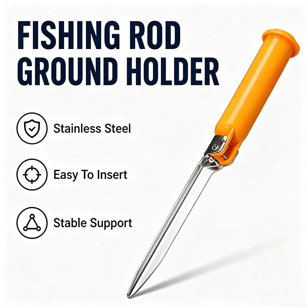 多機能折りたたみ式サーフフィッシングロッドホルダー（収納蓋付 - Fishing Rod Surf のレビューと価格