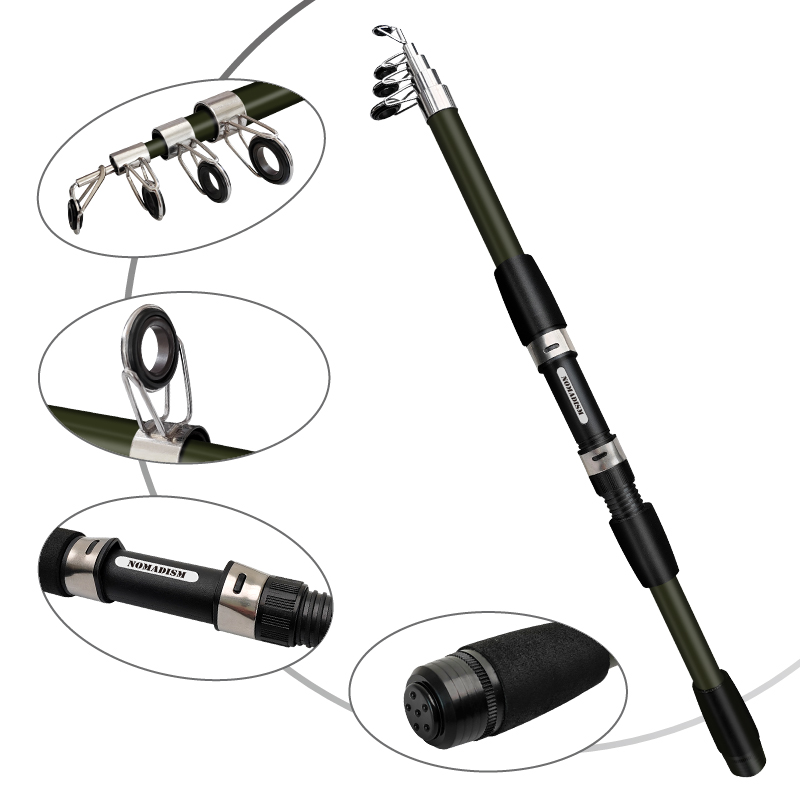 1.65m超軽量カーボンファイバースピニングフィッシングロッ - Fishing Rod Spinning のレビューと価格