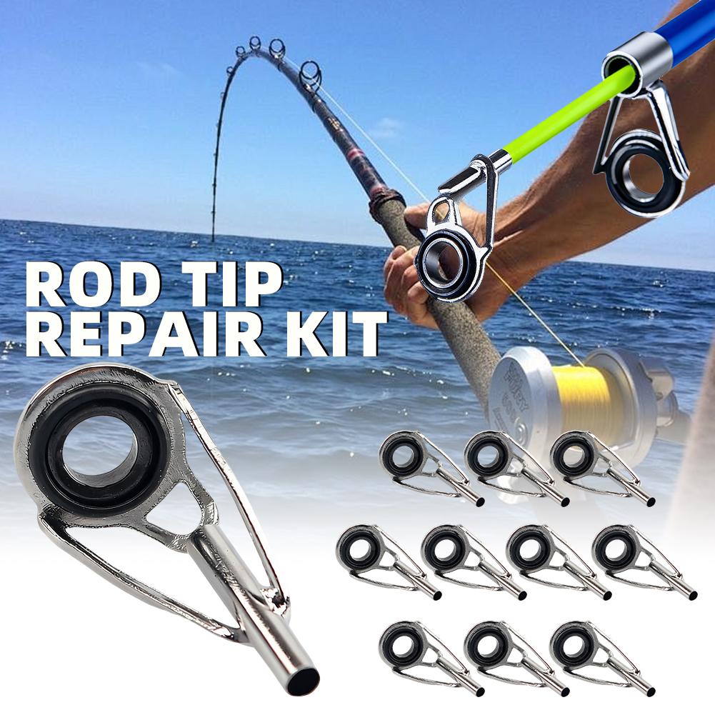 ロッドティップ修理キット 10個入り 釣り竿ティップ交換セッ - Fishing Rod Tip Replacement のレビューと価格