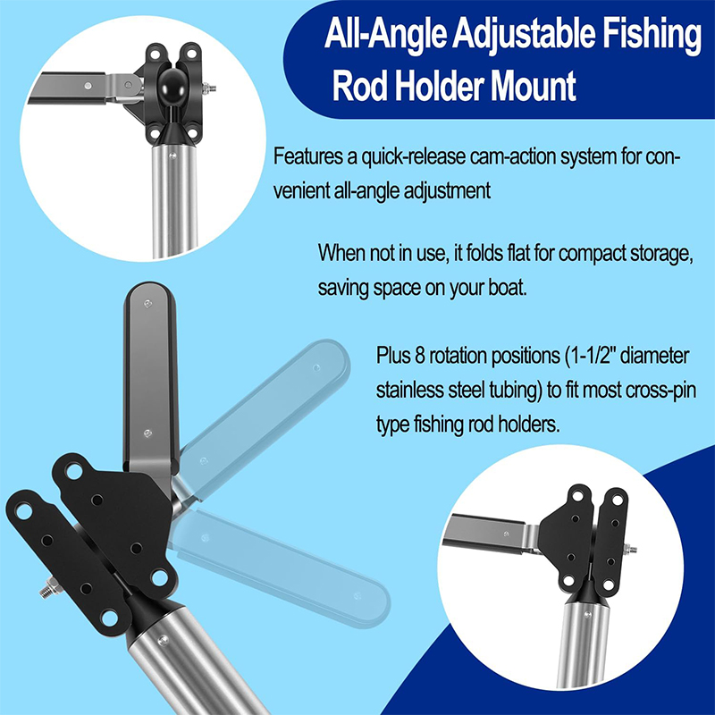 全角度調整可能な釣り竿ホルダーグリルマウント、マグマのすべて - Fishing Rod Holder のレビューと価格