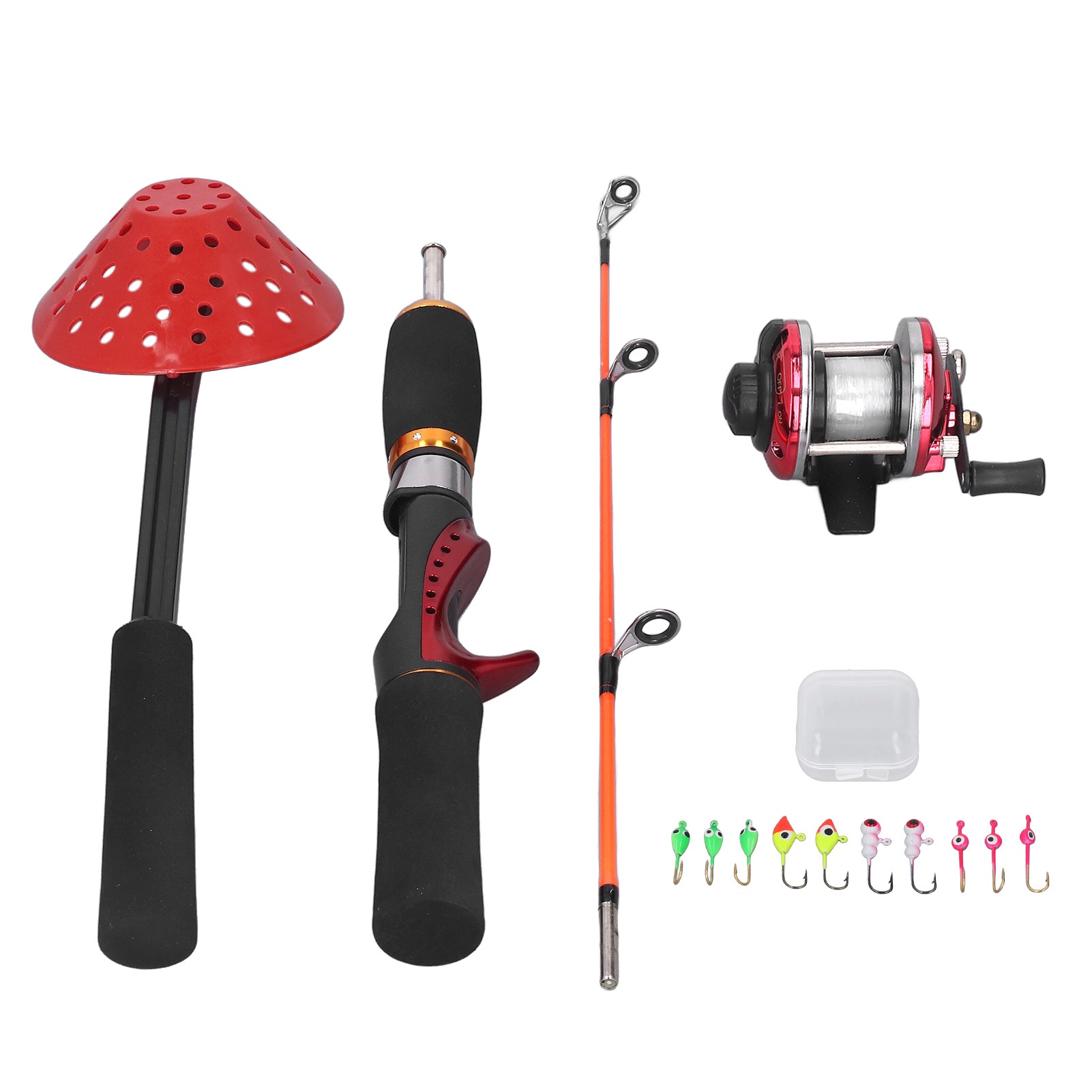 冬の氷釣り竿釣りリール釣り糸付き氷釣りフックアイススクープコ - Fishing Rod Ice のレビューと価格