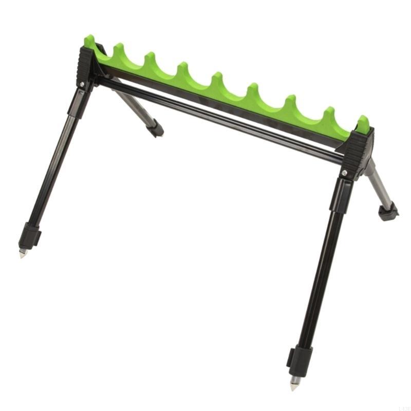 3/5/6 穴釣竿ホルダーブラケット伸縮調整可能なアースプラ - Fishing Rod Rack のレビューと価格