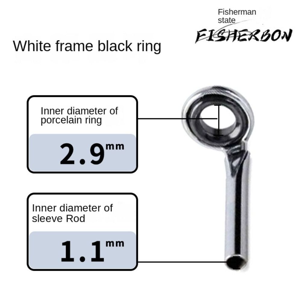 新しい O リング釣竿ガイドステンレス鋼楕円形先端修理キット - Fishing Rod Guide Replacement のレビューと価格