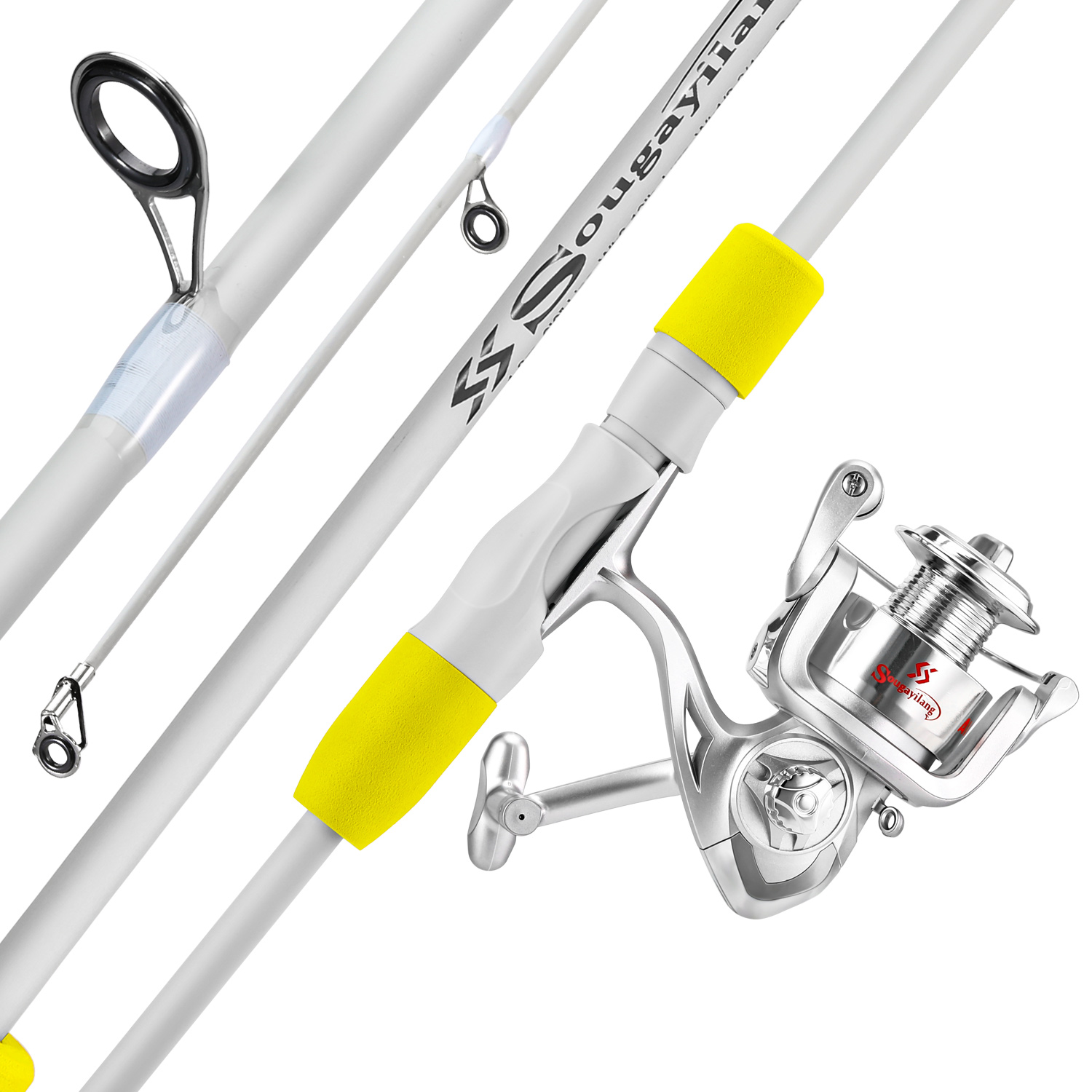 ソウゲイラン 2セクション スピニングフィッシングロッドとフ - Fishing Rod Combo のレビューと価格