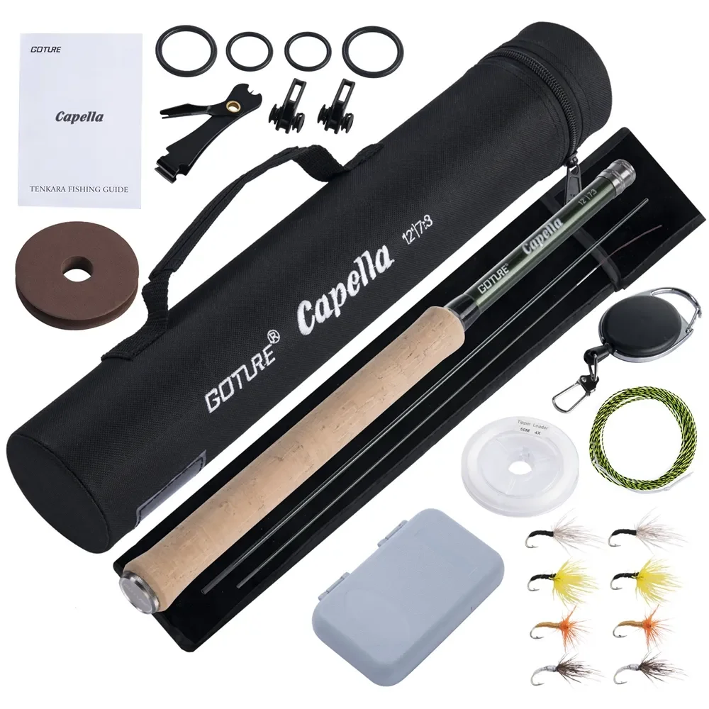 Goture 12FT クラシックテンカラフライフィッシング - Fishing Rod Combo のレビューと価格